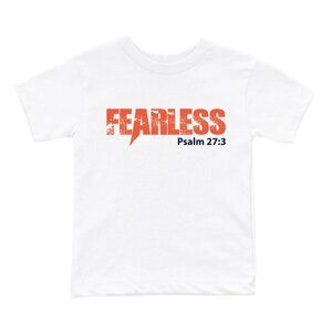FEARLESS - Big Boys Christian T-shirt (Psalm 27:3)